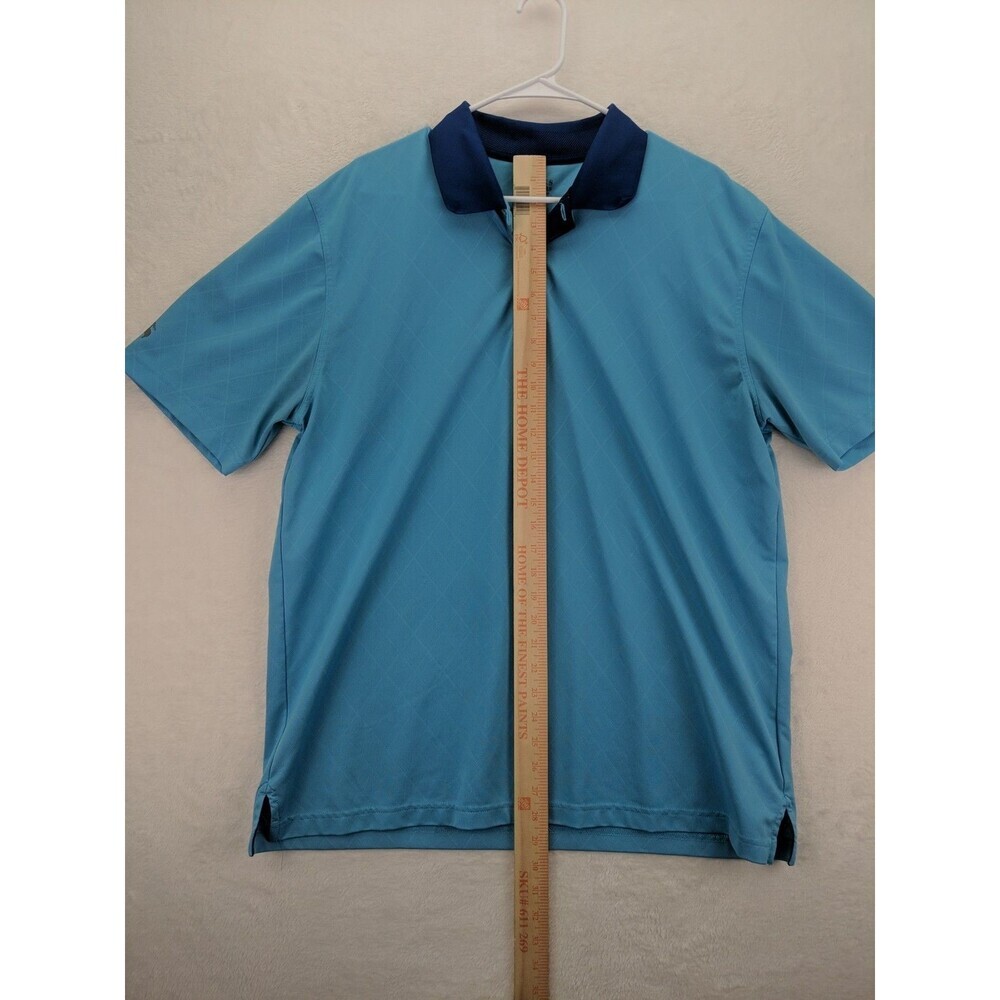 Brooks Brothers Two Tone Blue Performance Polo Mens XL Short Sleeve Breathable - Picture 3 of 12